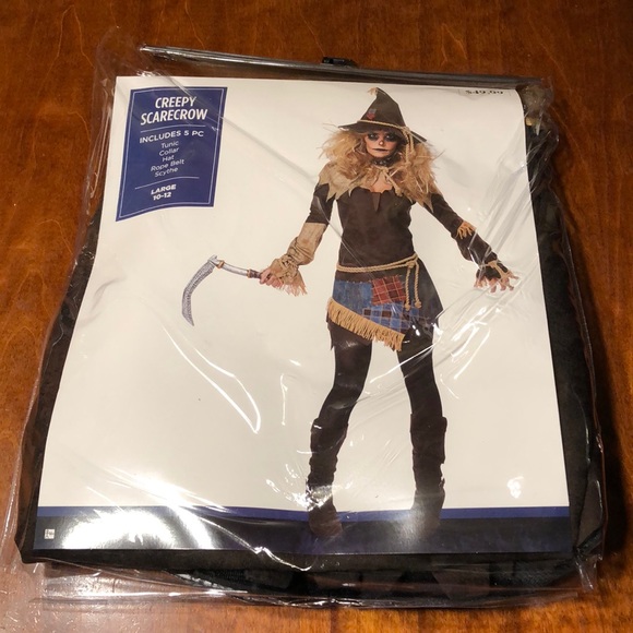 Creepy Scarecrow Adult Costume! New! - Picture 2 of 7